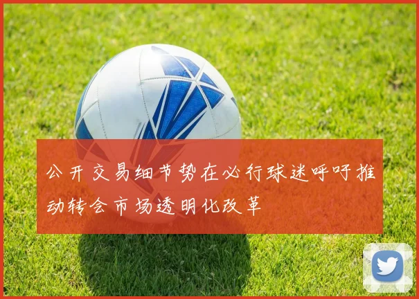 公开交易细节势在必行球迷呼吁推动转会市场透明化改革